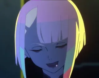 😀 da8d3d9c Lucy Cyberpunk Edgerunners anime, cyberpunk, cewek, lucy, edgerunners whatsapp sticker