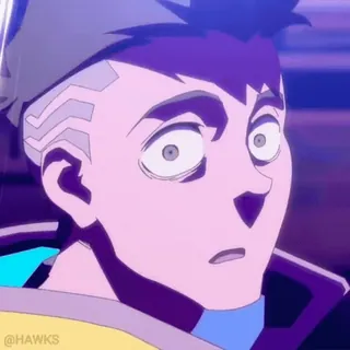 😧 66343464 David Martinez Cyberpunk: Edgerunners 动漫, 赛博朋克, 大卫, 边缘行者, 动画 telegram sticker