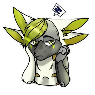 😴 009a7ee0 N 애니메이션, 스티커, 만화, 일러스트, 미술, 귀여운, 퍼리 telegram sticker