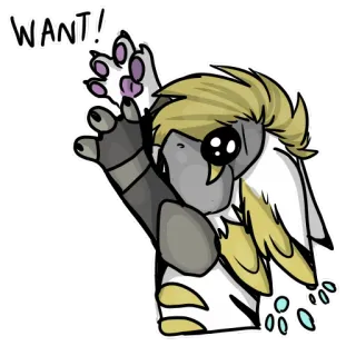 😮 49f61499 WANT! 만화, 귀여운, 털복숭이, 동물, 원해, 요청 telegram sticker
