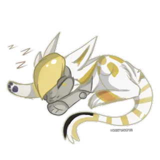 😴 62a63cad 자는, 고양이, 동물, 귀여운, 만화, 편안한, 애완 동물 telegram sticker