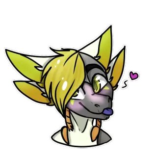 😊 7b9ab9ec 수인, 퍼리, 귀여운, 캐릭터, 일러스트 telegram sticker