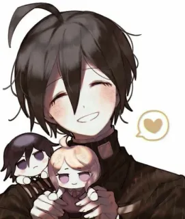 🌟 252de7ef Shuichi Saihara Danganronpa V3: Killing Harmony anime, manga, gra, danganronpa, shuichi saihara, słodkie whatsapp sticker