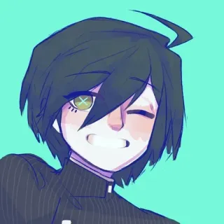 🌟 5d721f27 Shuichi Saihara Danganronpa V3: Killing Harmony Shuichi Saihara, Danganronpa, Anime, Postać, Gra wideo whatsapp sticker