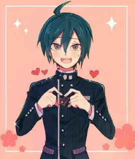 🌟 b69deb55 Shuichi Saihara Danganronpa V3: Killing Harmony Anime, Manga, Postać, Danganronpa, Shuichi Saihara whatsapp sticker
