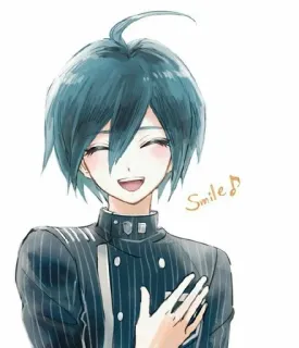 🌟 cdb23be4 Smile♪ Anime, Uśmiech, Szczęśliwy, Postać, Słodki, Danganronpa whatsapp sticker