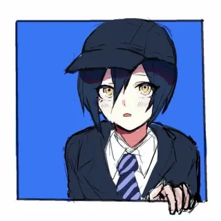 🌟 cdc9a774 Shuichi Saihara Danganronpa Anime, Manga, Danganronpa, Shuichi Saihara, Detektyw, Postać whatsapp sticker