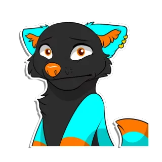 😐 dea39998 Furry, Kartun, Binatang, Lucu, Antropomorfik, Stiker telegram sticker