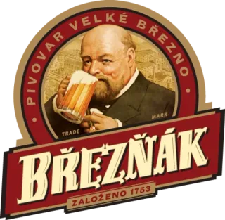 🍺 ae15182e PIVOVAR VELKE BREZNO
TRADE MARK
BREZNAK
ZALOZENO 1753 bier, breznak, tsjechisch, lager, pivo, drank telegram sticker