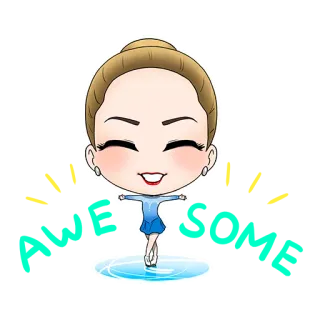 😀 b40179f8 Pattinaggio su ghiaccio, Pattinaggio artistico, Cartone animato, Sport, Atleta telegram sticker