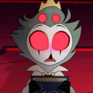 🌠 082255c8 Stolas Helluva Boss kartun, animasi, iblis, burung hantu, buku, Helluva Boss, Stolas telegram sticker