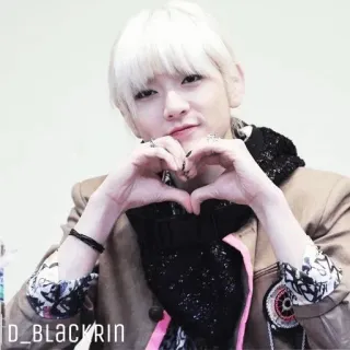 ✨ ec4d47c3 D_BLACKRIN คน, ภาพเหมือน, หัวใจ, น่ารัก, คนดัง telegram sticker