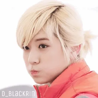 ✨ ed8f68ad D_BLACKRIN คน, ภาพเหมือน, ผมบลอนด์, น่ารัก telegram sticker