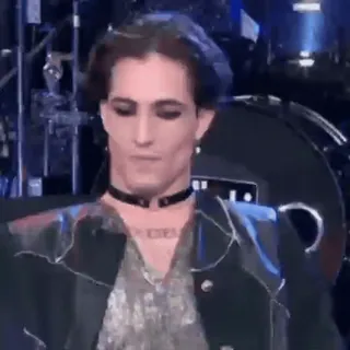 😏 f6c527be Damiano David musicien, chanteur, rock, italien telegram sticker