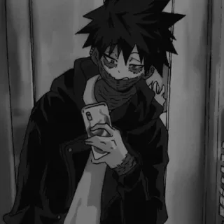 ▪️ 69f8ded3 Dabi My Hero Academia Anime, Dabi, My Hero Academia, Vilain, Personnage telegram sticker