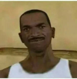 🌟 c9fe154f CJ Grand Theft Auto CJ, Grand Theft Auto, videogame, personage telegram sticker