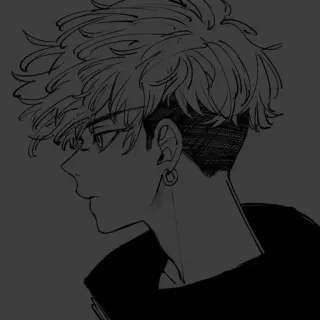 ➖ caf625dd Anime, Manga, Cartone animato, Ritratto, Acconciatura, Illustrazione telegram sticker