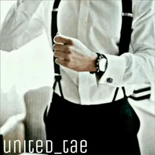 🦄 ab3c21de united_tae fashion, style, man, suspenders, male, clothing whatsapp sticker
