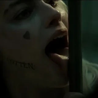 🤡 a1101eb3 Harley Quinn Suicide Squad ROTTEN Тату, Лицо, Женщина, Персонаж, Фильм, Кино telegram sticker