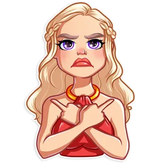 🖕 10f18bd7 Daenerys Targaryen Game of Thrones game of thrones, daenerys targaryen, mère des dragons, fantaisie, sticker, émoticône telegram sticker