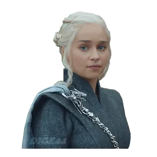 😄 f0e0a866 Daenerys Targaryen Game of Thrones 丹妮莉丝, 坦格利安, 权力的游戏, 奇幻, 角色, 龙, 女王 telegram sticker