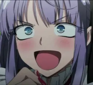 😀 140e24b9 Anime, Manga, Cartone animato, Espressione, Faccia, Ragazza whatsapp sticker