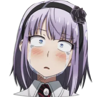 😭 649406af Anime, Manga, Piangendo, Triste, Kawaii, Emozionale, Lacrimoso whatsapp sticker