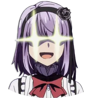 😍 c91d0d2e Anime, Ragazza, Scintillio, Cartone animato whatsapp sticker