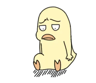 😓 04f8d0f7 cartoon, sad, cute, character, funny telegram sticker