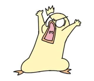 😤 b3e7b32d duck, cartoon, angry, expression, yelling, funny telegram sticker