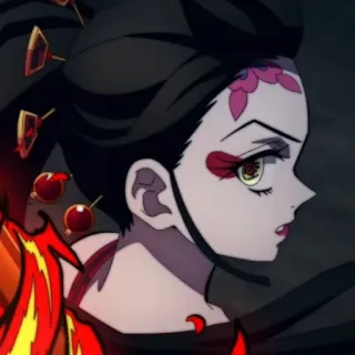 🕊 017191b6 Daki Demon Slayer Daki, Demon Slayer, Anime, Demone, Donna, Fuoco telegram sticker