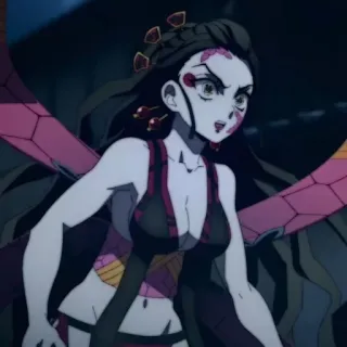 🕊 26f57f07 Daki Demon Slayer Anime, Demone, Daki, Demon Slayer, Sesta Luna Crescente, Cattivo telegram sticker