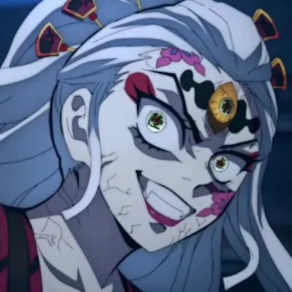 🕊 342fe78a Daki Demon Slayer Anime, Demon Slayer, Daki, Personaggio, Cattivo telegram sticker