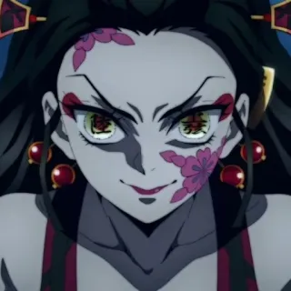 🕊 59401b8b Daki Demon Slayer Anime, Demone, Daki, Demon Slayer, Cattivo telegram sticker