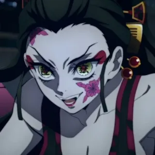 🕊 5b0f42fe Daki Demon Slayer Daki, Demon Slayer, Anime, Manga, Personaggio, Demone telegram sticker