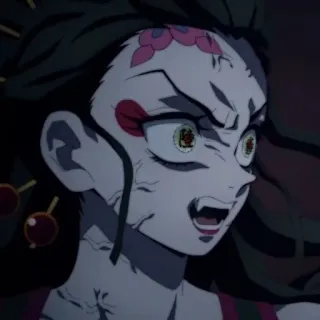 🕊 6efd1c4f Daki Demon Slayer Anime, Demone, Arrabbiato, Personaggio, Daki, Demon Slayer telegram sticker