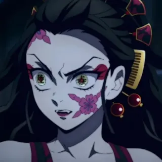 🕊 97ce57b4 Daki Demon Slayer Daki, Demon Slayer, Anime, Manga, Villain, Personaggio, Sesta Luna Crescente, Demone telegram sticker