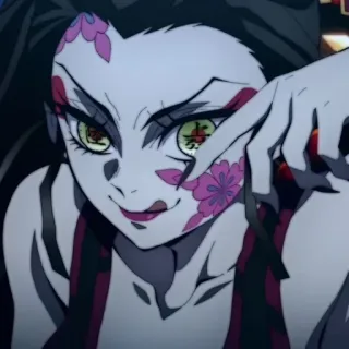 🕊 ac0528b8 Daki Demon Slayer Anime, Demone, Daki, Demon Slayer, Ragazza anime, Villain telegram sticker