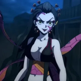 🕊 c39401f9 Daki Demon Slayer Anime, Demone, Daki, Demon Slayer, Sesta Luna Crescente, Kimetsu no Yaiba telegram sticker