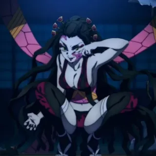 🕊 c7615f29 Daki Demon Slayer Anime, Demone, Daki, Demon Slayer, Combattimento, Villain, Sesta Luna Crescente telegram sticker