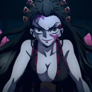 🕊 ddc7acc5 Daki Demon Slayer Anime, Demone, Daki, Demon Slayer, Villain, Sesta Luna Crescente telegram sticker