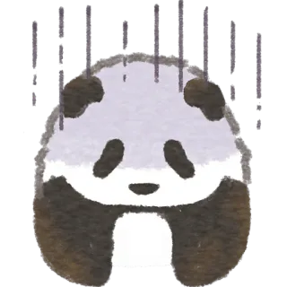 ☹️ 18aabe70 panda, verdrietig, tranen, schattig, dier, cartoon, clipart whatsapp sticker