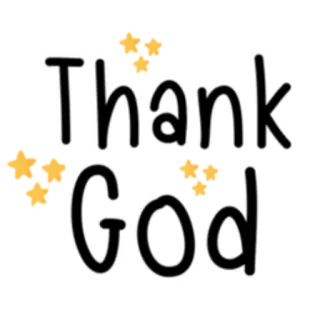 🙏 cc9006da Thank God 감사, 신, 감사하는, 별, 축복, 종교적인 telegram sticker