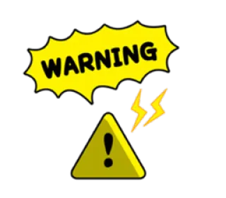 ⚠ 2d6c181f WARNING Avertissement, Danger, Attention, Sécurité, Péril telegram sticker