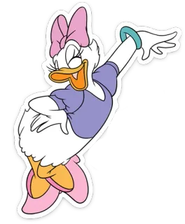 👀 c590627a Daisy Duck Daisy Duck, Cartoon, Disney, Ente, Figur telegram sticker