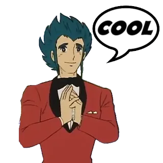 🆒 a4a6fc89 COOL อนิเมะ, ตัวละคร, เท่, คำพูด telegram sticker