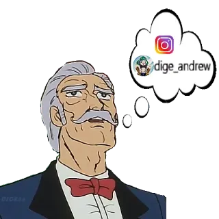🙄 eb75a492 dige_andrew อินสตาแกรม, โซเชียลมีเดีย, ชื่อผู้ใช้, การ์ตูน, โปรไฟล์ telegram sticker
