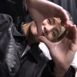 🤍 cc580286 Herz, Kpop, Idol, Handherz, Person telegram sticker