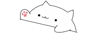 🧸 3f829f7f Bongo Cat chat, bongo cat, mème, animal, mignon, clavier telegram sticker