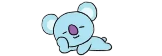 🧸 b12608a3 KOYA BT21 KOYA, BT21, personnage, autocollant, mignon telegram sticker